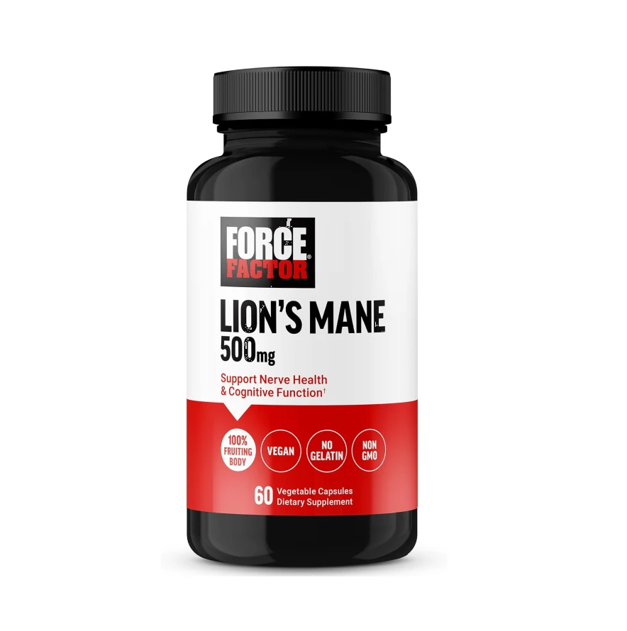 Cogumelo Lions Mane da Force Factor 60 capsulas de 500mg