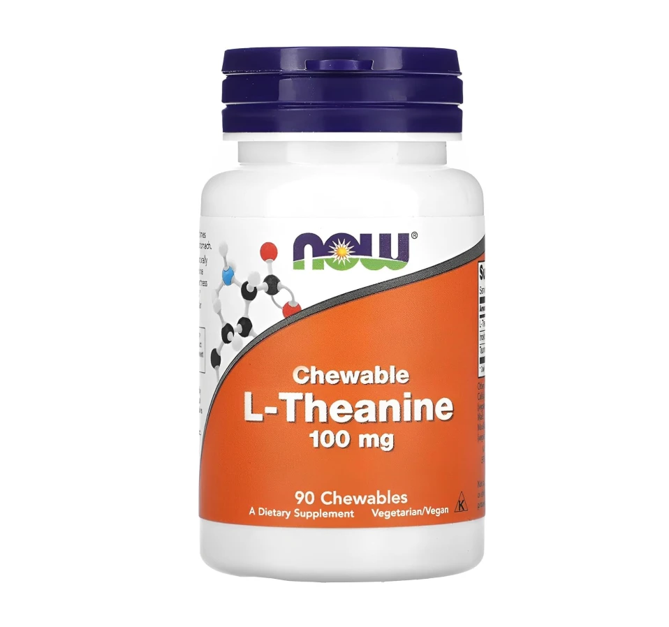 L-Teanina 100mg 90 Matigáveis NOW Foods 