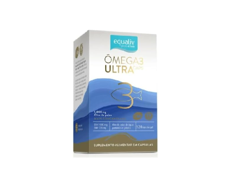  Ômega 3 Equaliv  120 Cápsulas em Gel, 1000mg